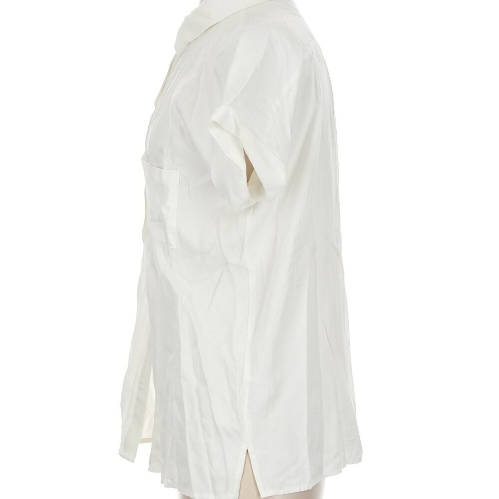 Lulus Ivory Rayon Button-Down Blouse – Size S - Picture 4 of 6